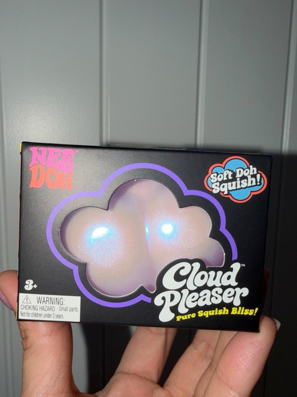 NeeDoh Cloud Pleaser Soft Doh Squish Toy - Iridescent Pink